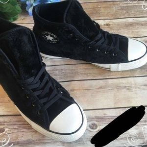 Converse Chuck Taylor All Star black faux-fur